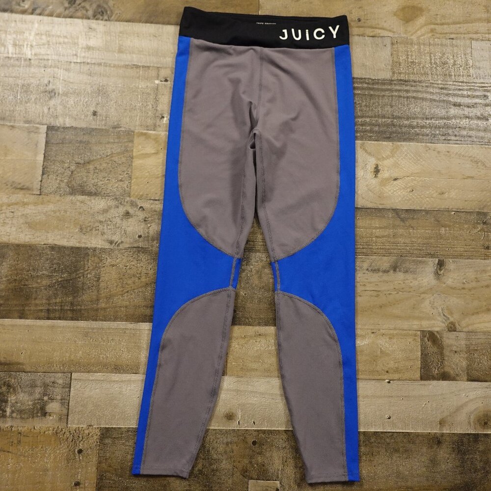 Juicy Couture Sport high rise 7/8‎ tight leggings women's medium gray blue